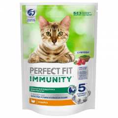 Immunity Корм сухой для кошек, индейка, спирулина и клюква, 580 гр.