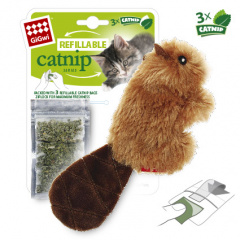 Игрушка для кошек Бобренок с кошачьей мятой 11 см