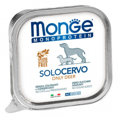 Monoprotein консервы для собак, с олениной, 150 г