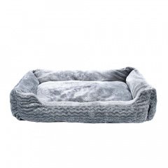 Лежак для кошек и собак мелких и средних пород, 70х60x18 см, серый