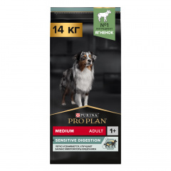 Sensitive Digestion Adult Сухой корм для взрослых собак средних пород с чувствительным пищеварением, с ягненком, 14 кг