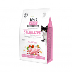 Брит 400г Care Cat GF Sterilized Sensitive для стерилизованных кошек с чувствительным пищеварением