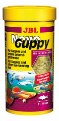NovoGuppy Основной корм для живородящих аквариумных рыб, хлопья, 100мл(17г)