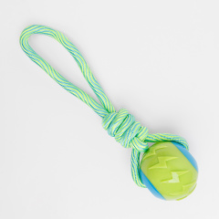 Игрушка для собак Мяч на веревке, 7 см