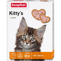 Kittys Junior Витамины для котят сердечки с биотином, уп. 150 шт.