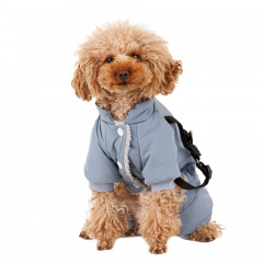 Комбинезон со шлейкой для собак XL голубой (унисекс)