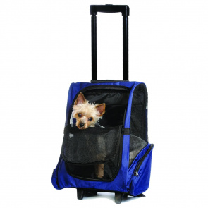 Сумка-рюкзак на колесиках 3 в 1 для кошек и собак мелкого размера, 36х30х49-99 см