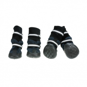 Ботинки на липучках высокие для собак XS синий (унисекс)