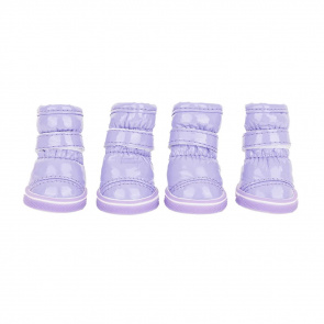 Ботинки-дутики для собак XS фиолетовый (унисекс)