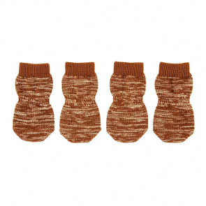 Носки для собак L коричневый (унисекс)