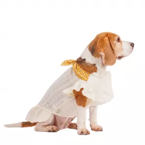 Платье Pure Sun для собак с бантиком белое