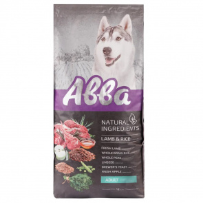Natural Ingredients сухой корм для взрослых собак с ягненком и рисом, 12кг