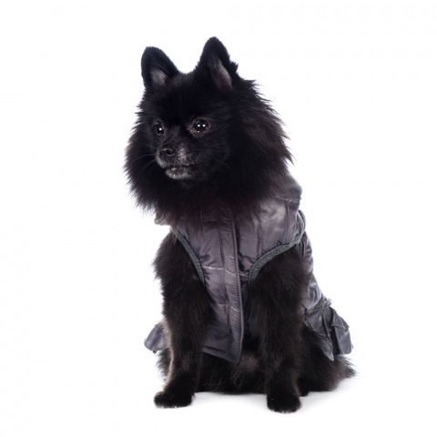 Куртка-платье для собак S серый (девочка) 4
