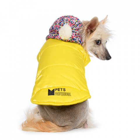 Куртка с капюшоном для собак XL желтый (унисекс) 2