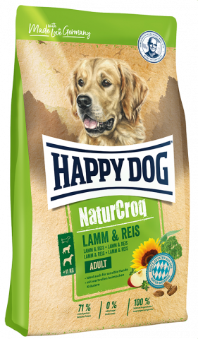 Naturcroq Adult Lamm and Reis корм для взрослых собак без особых потребностей или при чувствительном пищеварении, с ягненком и рисом, 4 кг