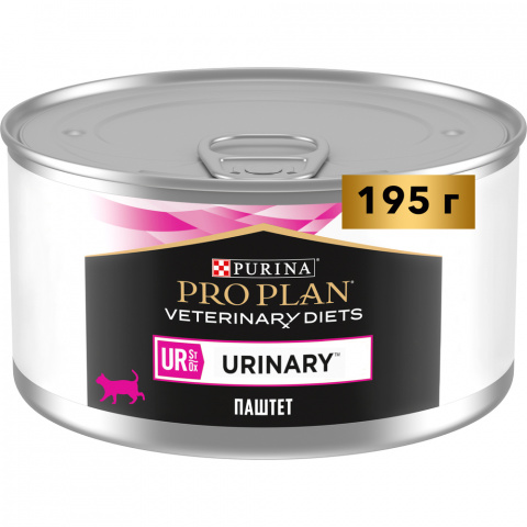 UR ST/OX Urinary Влажный диетический корм (консервы) для кошек при болезнях нижних отделов мочевыводящих путей, паштет, 195 гр. 12