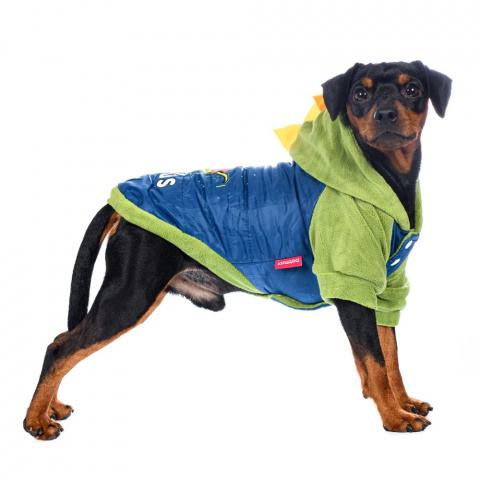 Куртка с капюшоном для собак 2XL синий (унисекс) 1