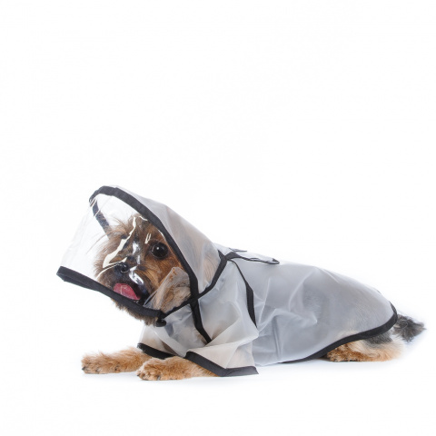 Дождевик с капюшоном для собак XL прозрачный (унисекс) 2