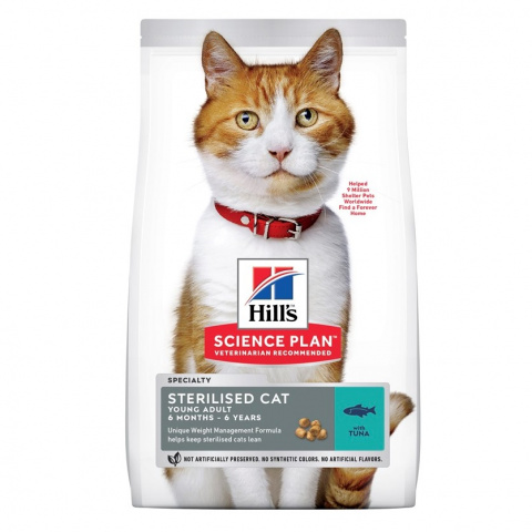 Science Plan Sterilised Cat сухой корм для кошек и котят, с тунцом, 3,5кг