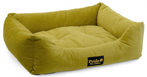 Лежак для животных Престиж (зеленый) прямоугольный, мягкие бортики, 50х40х18 см
