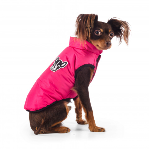 Куртка розовая с собачкой XL