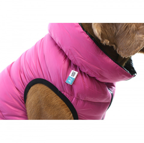 Курточка двухсторонняя для собак XS 25 розовый (унисекс) 3