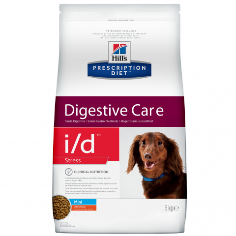 Prescription Diet i/d Stress Mini Digestive Care сухой корм для собак мелких пород, с курицей, 5кг