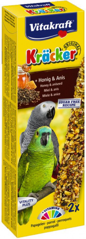 Крекеры для африканских попугаев , медовые, 2шт
