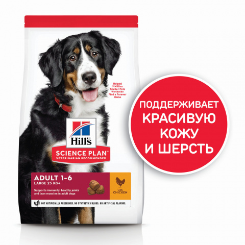 Science Plan Сухой корм для взрослых собак крупных пород для поддержания здоровья суставов и мышечной массы, с курицей, 12 кг 3