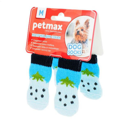 Носки для собак XL голубой (унисекс)