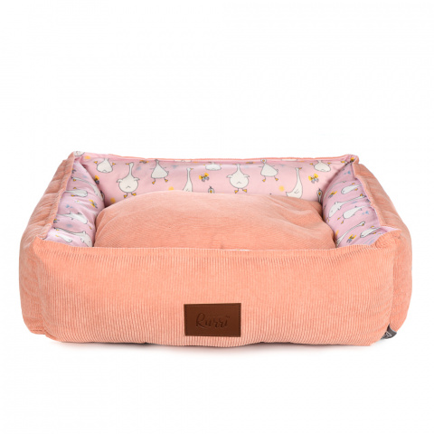 Лежак для кошек и собак мелких пород, 60х51х19 см, розовый 1