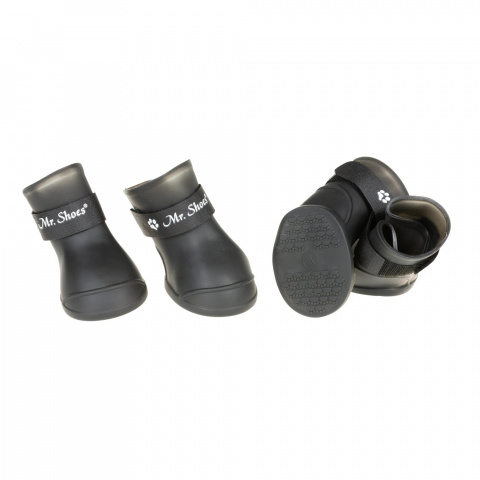 Ботинки на липучках черные резиновые №2XL