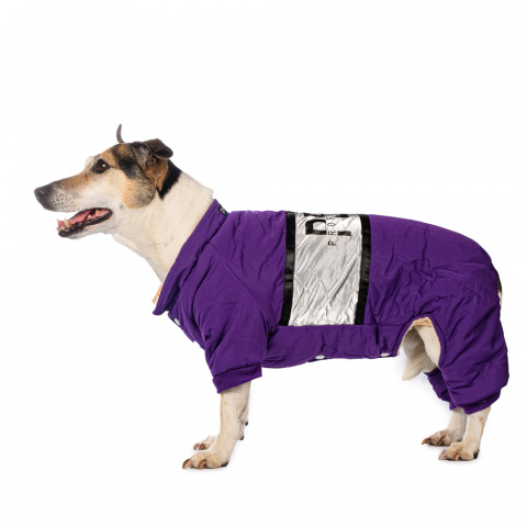 Комбинезон для собак L фиолетовый (девочка)
