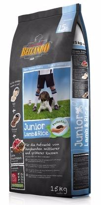 Junior корм для выращивания молодых собак средних и крупных пород, начиная с 4-месячного возраста, с ягненком и рисом, 15 кг