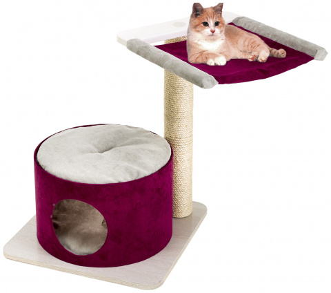 Спально-игровой комплекс с когтеточкой для кошек Simba, 50x50x64,5 см 1