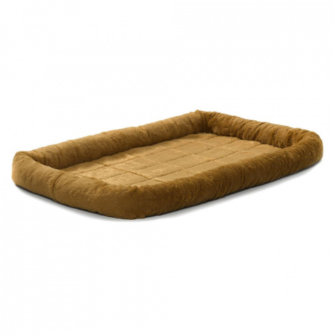 Лежанка Pet Bed меховая коричневая, 61х46 см