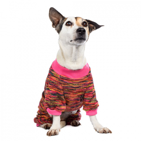Костюм с хвостиком для собак 2XL розовый (унисекс)