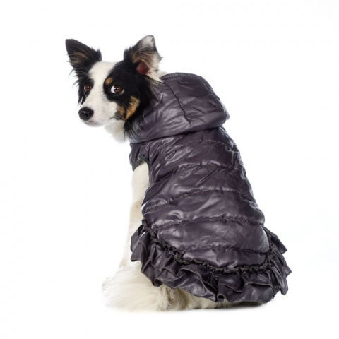Куртка-платье для собак 2XL серый (девочка) 2