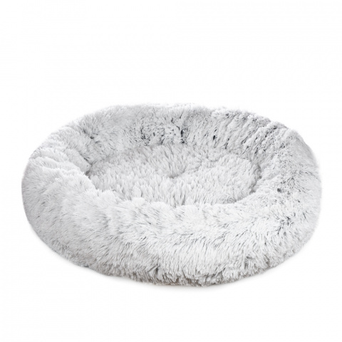 Лежак круглый для кошек и собак мелких и средних пород, 76x17 см, серый 1
