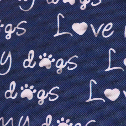 Лежак Love my Dogs для кошек и собак мелких и средних пород 60х50х20 см, синий 3