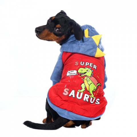 Куртка с капюшоном для собак XL красный (унисекс) 5