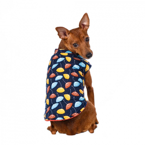 Куртка двухсторонняя для собак 2XL оранжевый (унисекс) 11