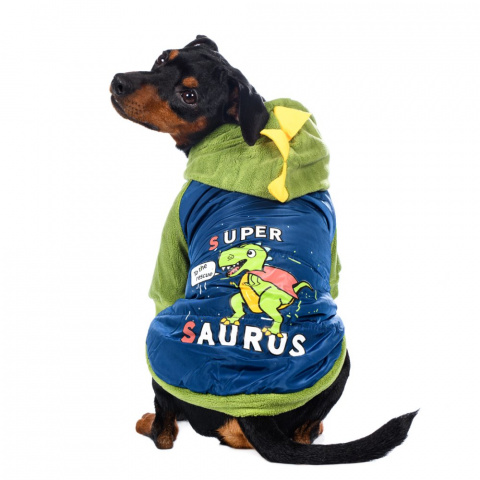 Куртка с капюшоном для собак S синий (унисекс) 2