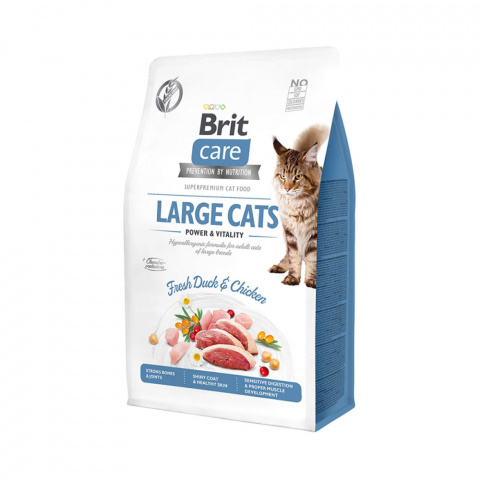 Брит 400г Care Cat GF Large cats Power & Vitality для взрослых кошек крупных пород
