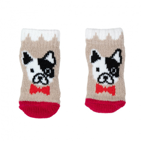 Носки для кошек и собак S серый (унисекс)