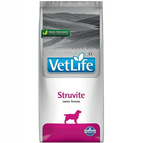 Vet Life Dog Struvite диетический сухой корм для собак при мочекаменной болезни для подавления образования и растворения струвитных уролитов, 12 кг