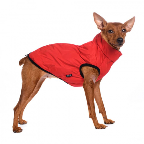 Куртка на молнии для собак 3XL красный (унисекс) 5