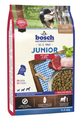Junior корм для щенков с чувствительным пищеварением, с ягненком и рисом, 3 кг