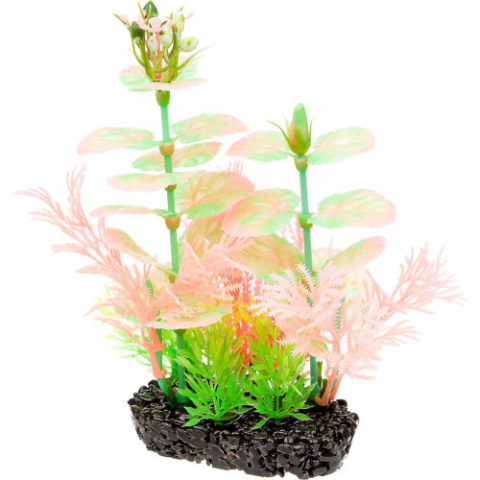Растение-композиция для аквариума Глоу План светящееся 22см