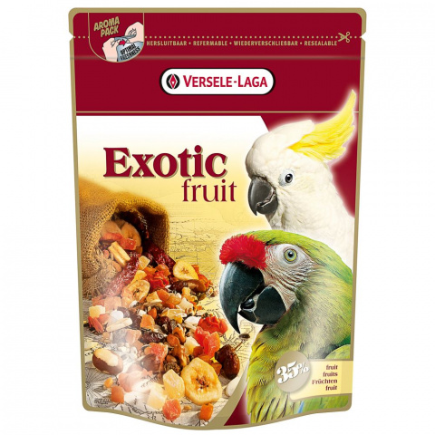 Exotic Fruit Лакомство для крупных попугаев с фруктами, 600 г